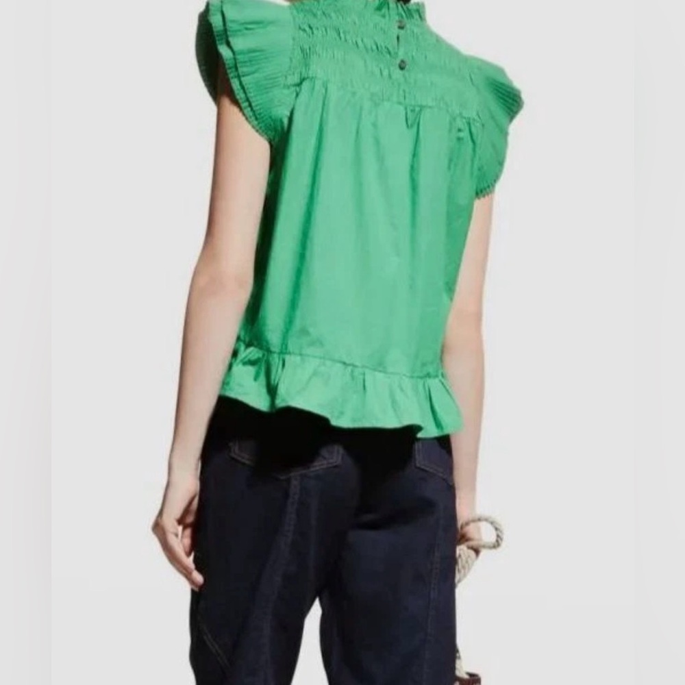 Love The Label Poppy Top in Kelly Green $175 Size Small - Picture 3 of 11